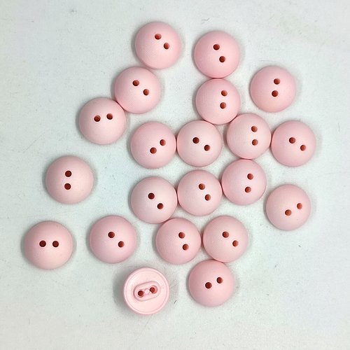 21 boutons en résine rose - 13mm - abd835