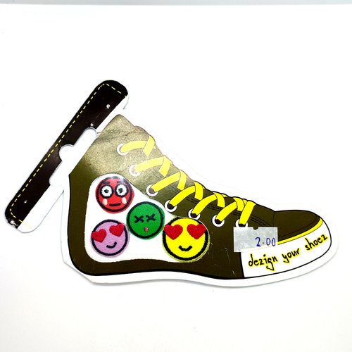 Lot 4 thermocollants - theme smiley - customisation