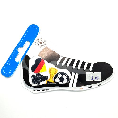 Lot 4 thermocollants - theme football allemagne - customisation