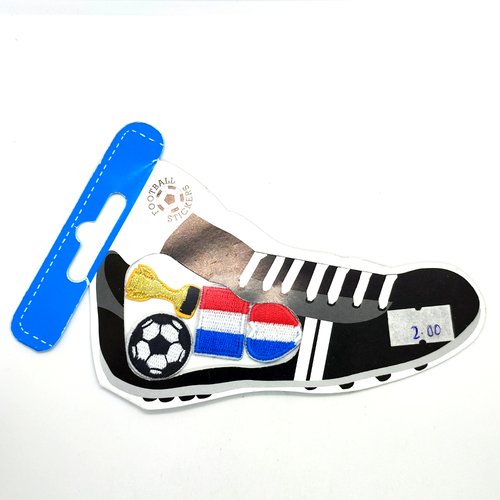 Lot 4 thermocollants - theme football la france - customisation