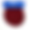 Lot 2 coudes imitation daim - a coudre ou thermocoller - bordeaux