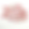 26 boutons en résine rouge et doré - 8x16mm - abd922