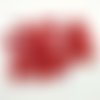 49 boutons en résine rouge foncé - 12mm et 19/20mm - abd921
