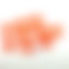 9 boutons en résine orange foncé - 23mm - abd960