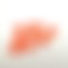 8 boutons en résine orange foncé - 18mm - abd959