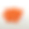 11 boutons en résine orange - 18mm - abd957