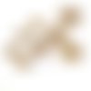8 boutons en résine marron /beige - 29mm - 23mm et 18mm - abd890