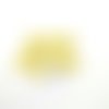 14 boutons en résine jaune et blanc cassé - 18mm - abd946