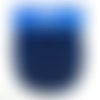 Lot 2 coudes imitation daim - a coudre ou thermocoller - bleu foncé