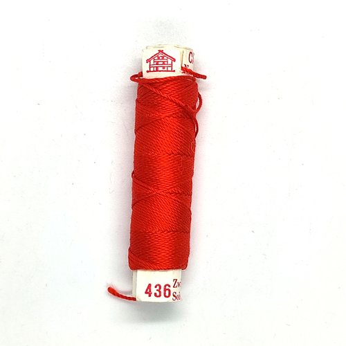Fil de soie rouge clair - calanda - 10m - coloris 436