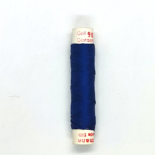 Fil de soie bleu foncé - gutermann - 8m 40/3 - coloris 905