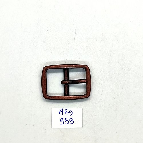 1 boucle de ceinture en métal cuivre - 21x29mm - abd933