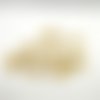 8 boutons en résine beige foncé - 25mm et 28mm - abd887