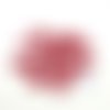 30 boutons en résine rouge et rose - 11mm - abd892