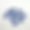 10 boutons en résine bleu - 18mm - abd1036