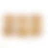 6 boutons en bois marron - 26/27mm - abd1046