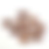 9 boutons en bois marron - 23mm - abd1048