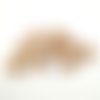 9 boutons en bois marron clair - 18mm - abd1053