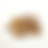 22 boutons en bois marron - 14mm - abd1056
