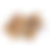 22 boutons en bois marron - entre 11mm et 15mm - abd1057