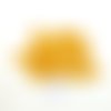 25 boutons en résine jaune / orangé (fleur) - 12mm - abd1060