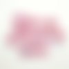 10 boutons en résine lilas - 18mm - abd1061