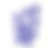 10 boutons en résine violet / bleu - 16x16mm