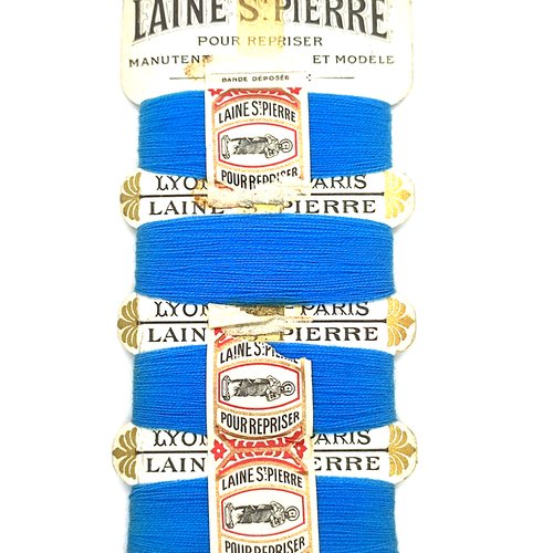 Laine st pierre fil pour repriser bleu  - tous textiles