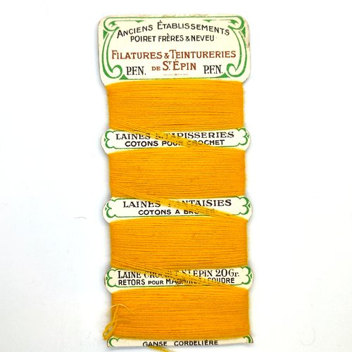 Laine pour tapisserie - pour crochet - jaune