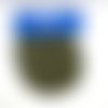 Lot 2 coudes imitation daim - a coudre ou thermocoller - vert