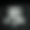 3 attaches en résine blanc - 70x30mm - abd1021
