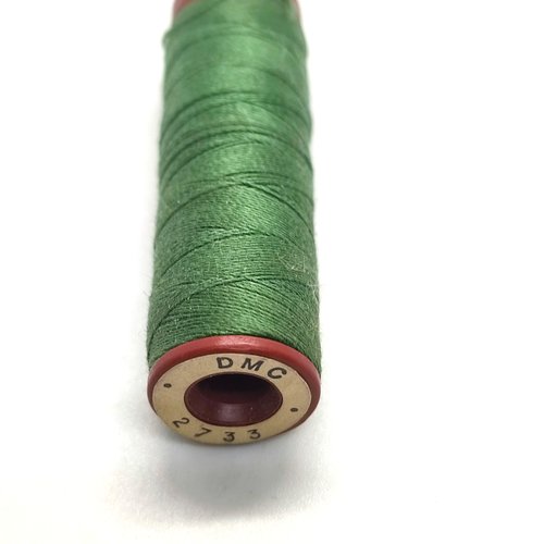 Fil pour tissu léger - dmc - vert 2733 - tubino 100m - sachet 1