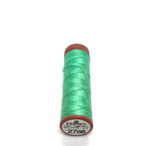Fil pour tissu léger - dmc - vert 2766 - tubino 100m - sachet 2