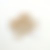 5 boutons en bois marron clair - 18x18mm et 14x14mm - abd1077