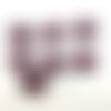 7 boutons en résine bordeaux - 23mm - abd1110