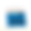 1 thermocollant / écusson à coudre bleu et noir - 767 - 68x68mm