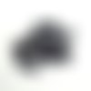 22 boutons résine noir - 15mm - tr4348