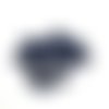 22 boutons résine bleu foncé - 16mm - tr4349