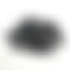 25 boutons résine noir - 18mm - tr4354