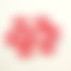 7 boutons résine rouge - 20mm- abd1136