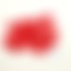 22 boutons résine rouge - 15mm- abd1137