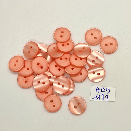 27 boutons résine rose - 13mm- abd1177