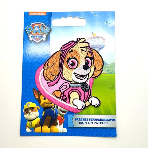 1 thermocollant / écusson à coudre - un chien - multicolore - 60x65mm