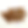 17 boutons résine marron et beige - 18mm- abd1209