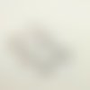 6 boutons nacre marron et gris clair - 18mm - abd1250