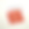 1 thermocollant / écusson à coudre rouge et rose - expedition - 70x70mm