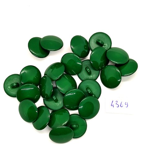 25 boutons résine vert - 18mm- tr4369