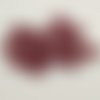 17 boutons résine bordeaux - 17mm- tr4376
