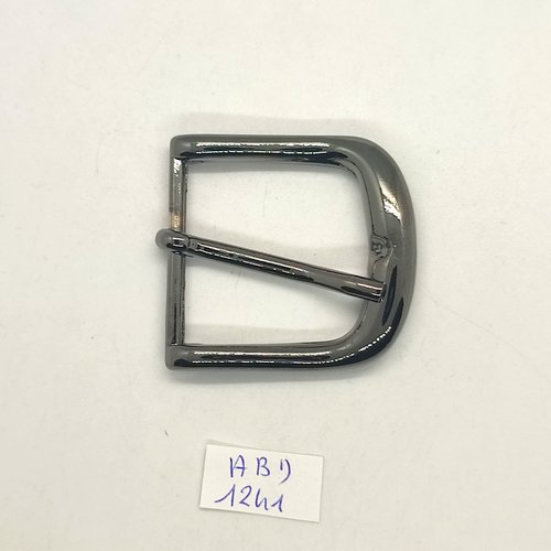 1 boucle de ceinture en gunmétal argenté - 45x49mm - abd1341