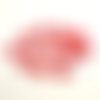 14 boutons résine rouge - 17mm - abd1327
